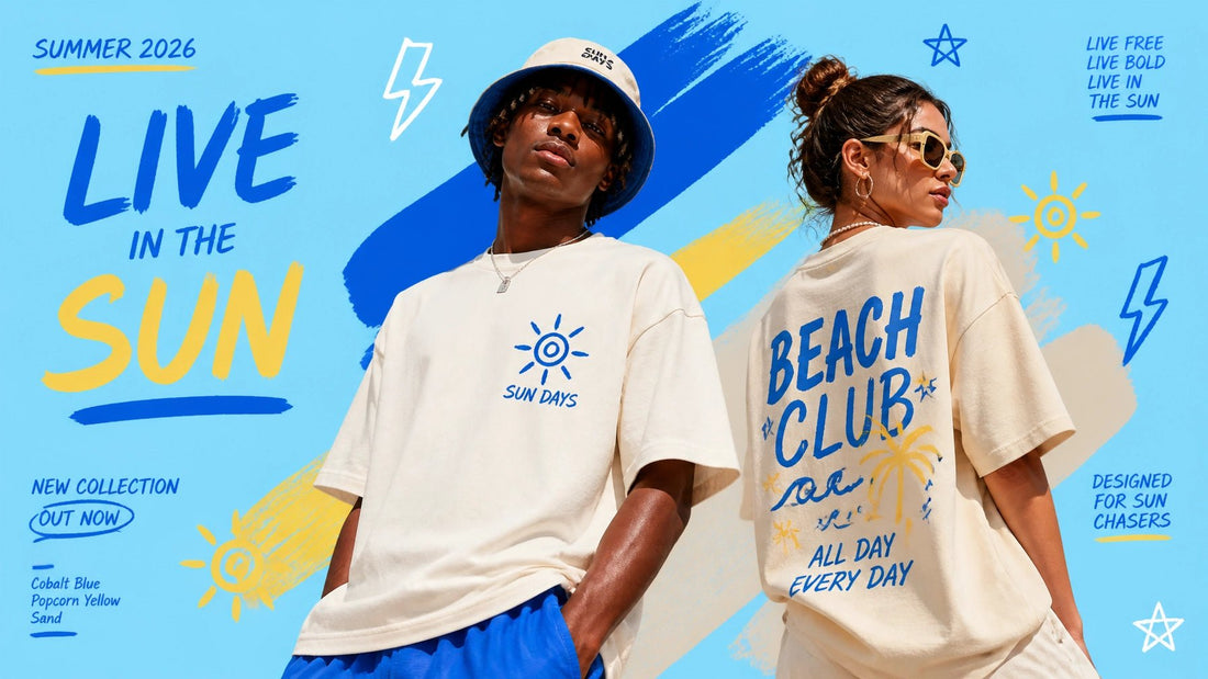 Cobalt, Popcorn Yellow, and Sand: 2026 Summer Streetwear Ideas for Your Next Custom Drop - Zero Chill Co.