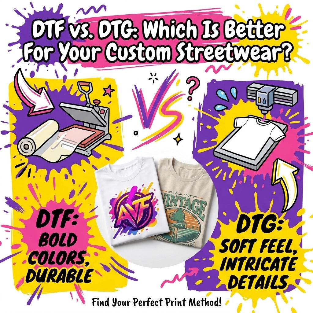 DTF vs. DTG: Which Is Better For Your Custom Streetwear? - Zero Chill Co.
