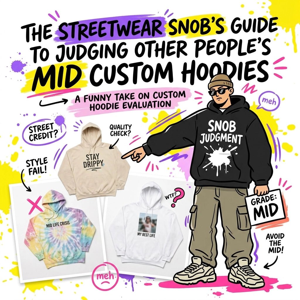 The Streetwear Snob’s Guide to Judging Other People’s Mid Custom Hoodies - Zero Chill Co.